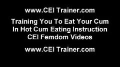 Redare CAMLLE UP PENTRU O sesiune de femdom POV Hot: Cum-eating și distracție care scurge mingea